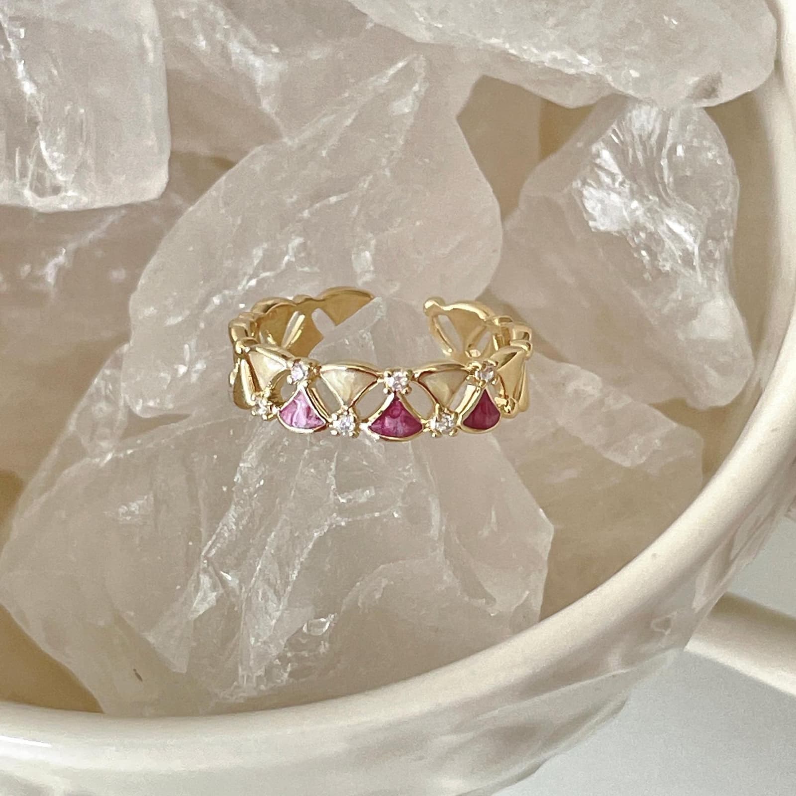 Anillo especial geométrico para mujer
