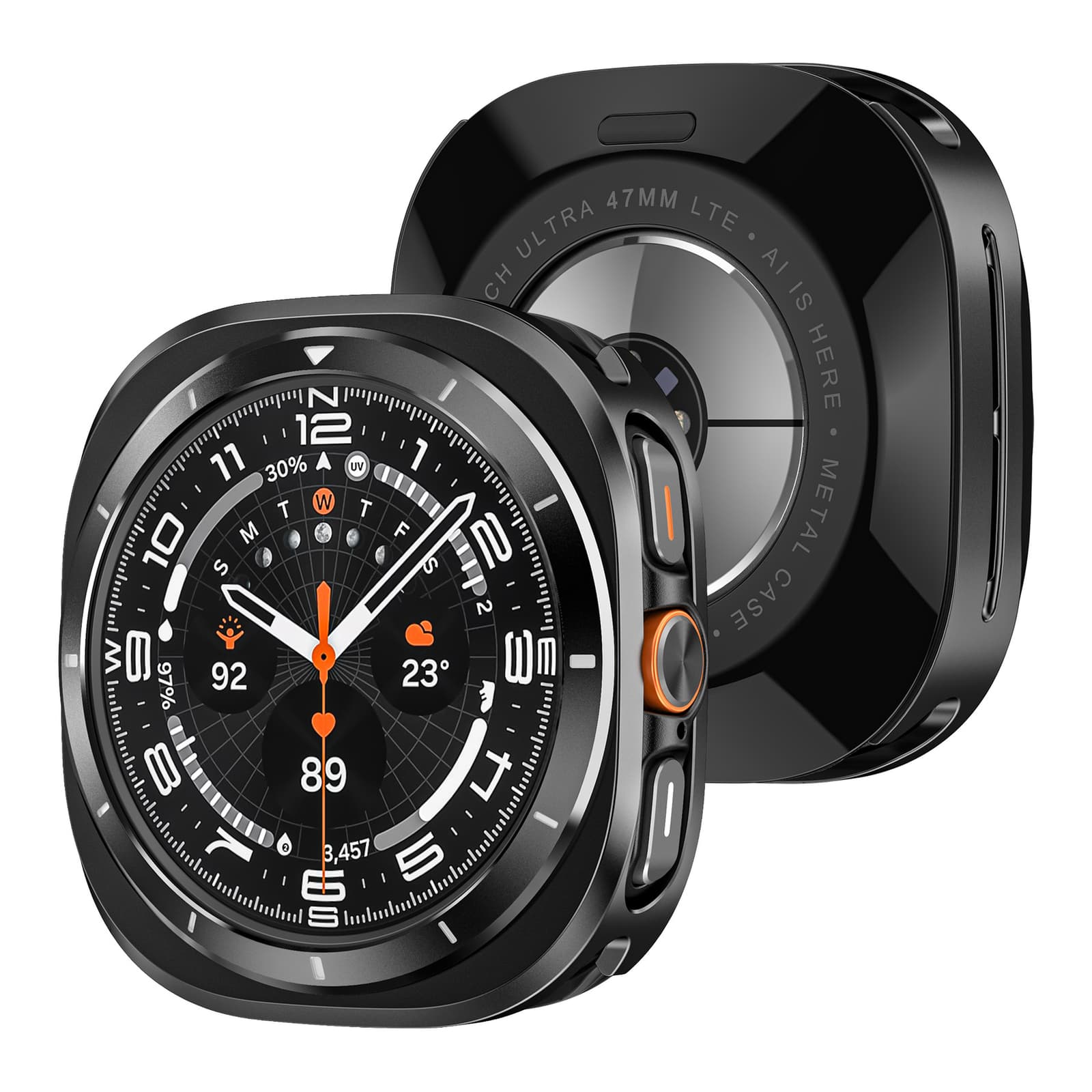 Funda protectora de metal para reloj inteligente