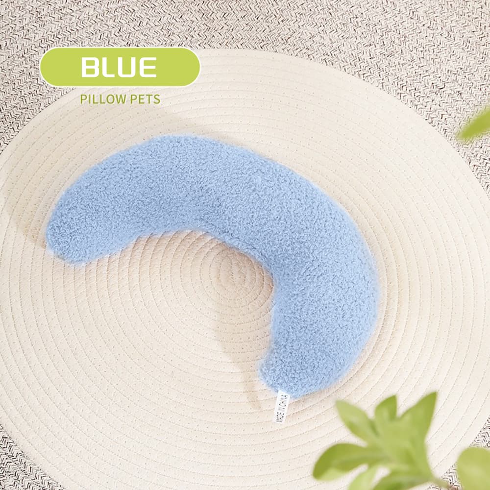 Almohada en forma de U para gatos con collar ajustable