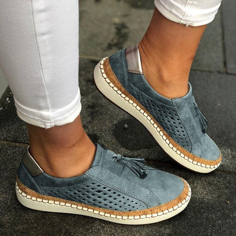Zapatos canvas talle grande mujer
