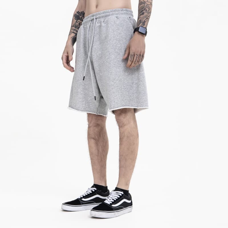 Shorts deportivos sueltos de color sólido