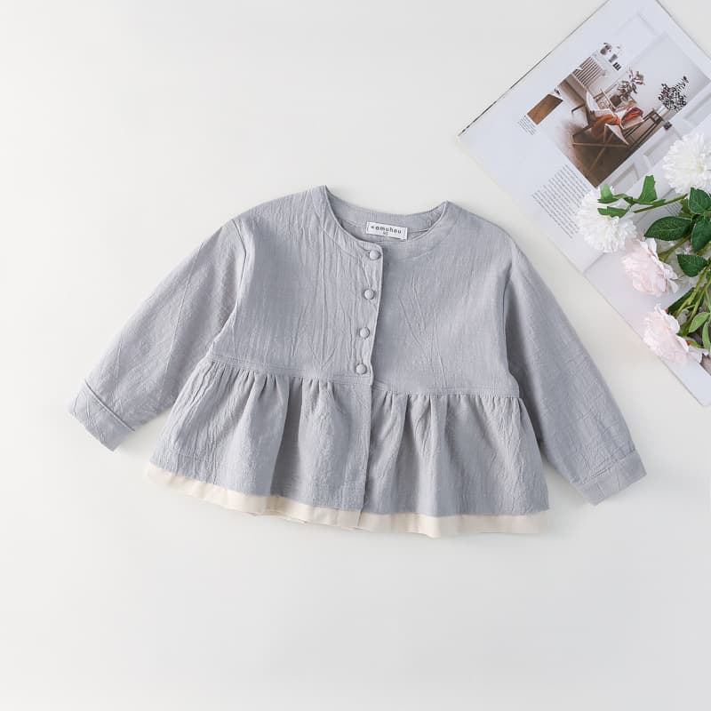 Blusa de manga larga para bebé con efecto dos piezas