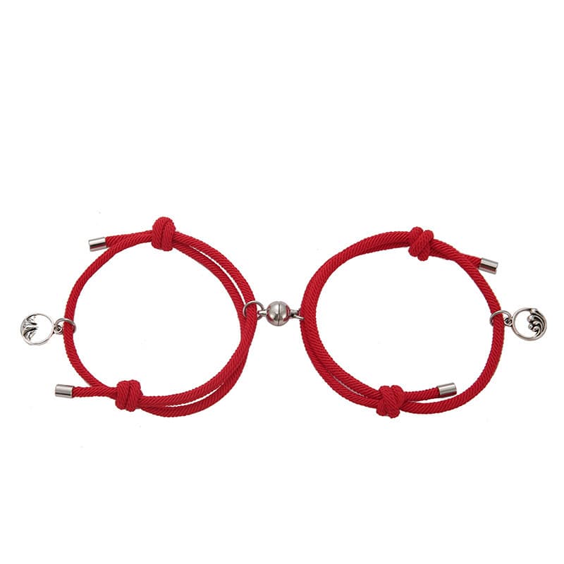Pulsera de pareja con hebilla magnética