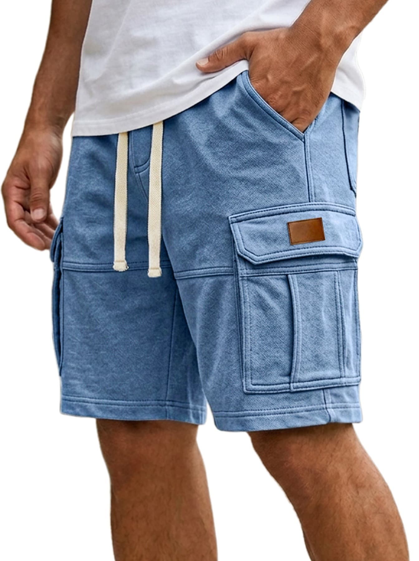 Shorts cargo de hombre para verano con bolsillos
