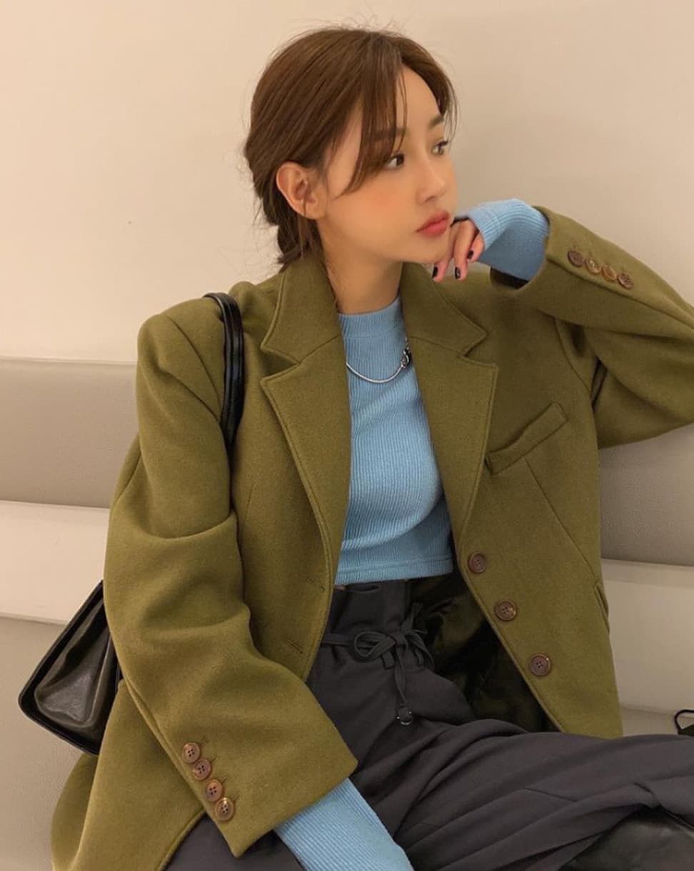 Chaqueta blazer suelta estilo francés versátil