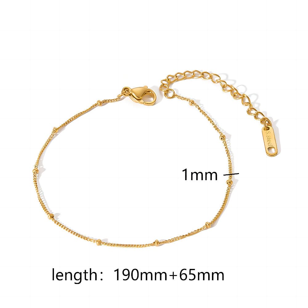 Juego de pulseras minimalistas para mujer