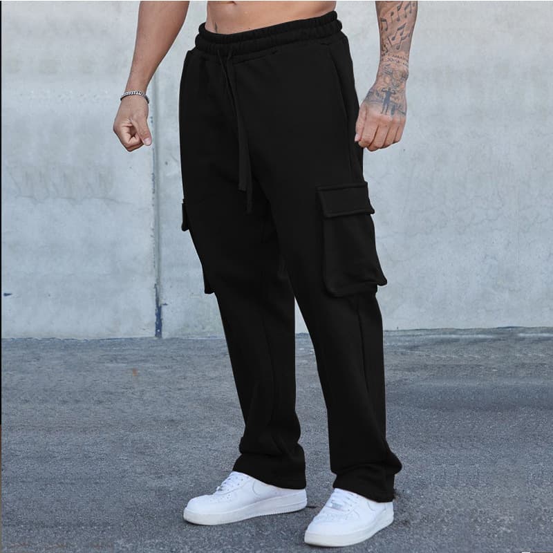 Pantalones de ocio con cordón para hombre