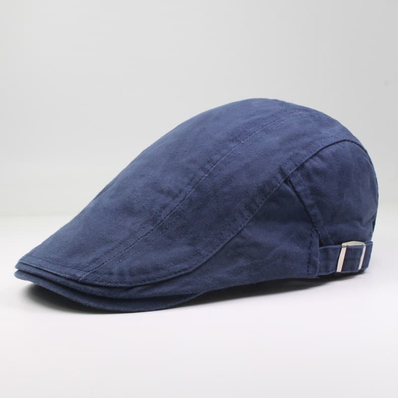 Gorra de algodón clásica color liso con visera