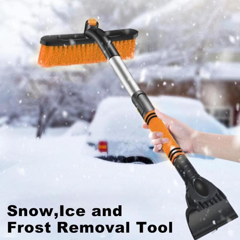 Cepillo extensible para nieve y hielo con raspador multifunción