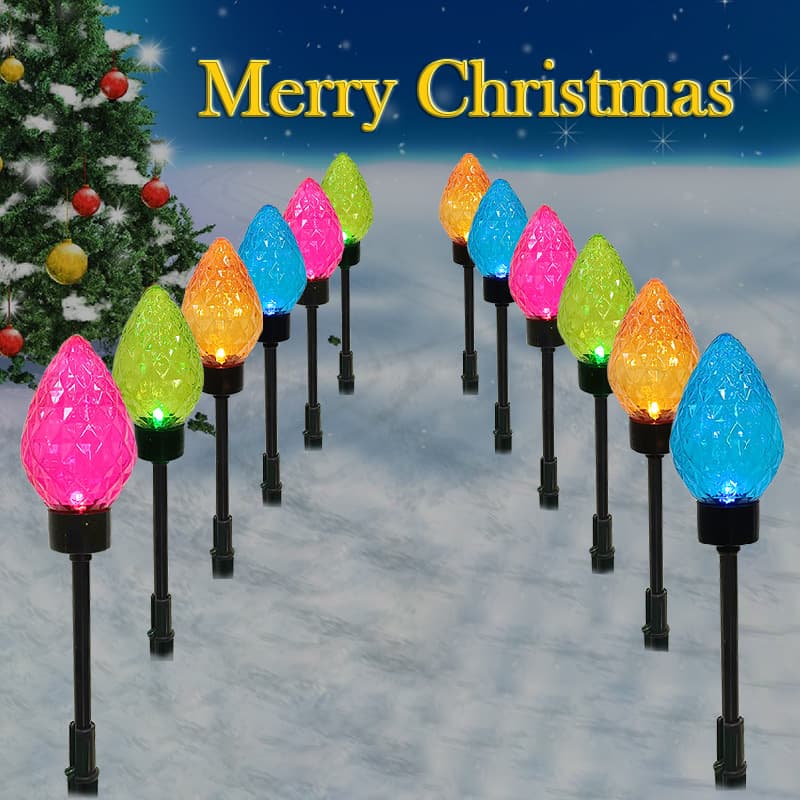 Lámpara decorativa de jardín para navidad