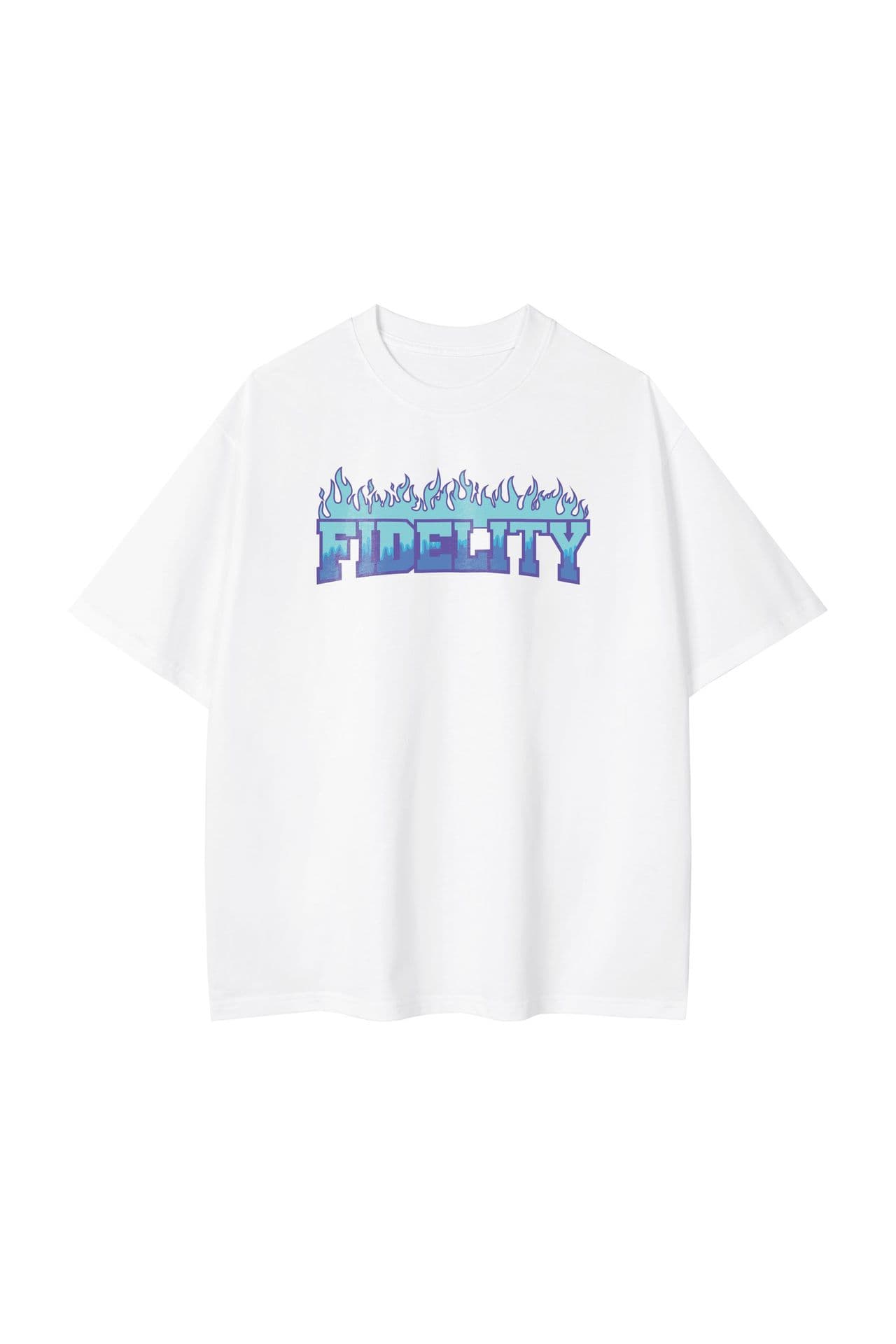 Camiseta algodón puro letras holgada para adolescente