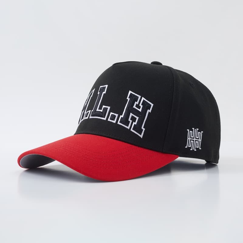 Gorra de béisbol de dos colores con bordado 3D