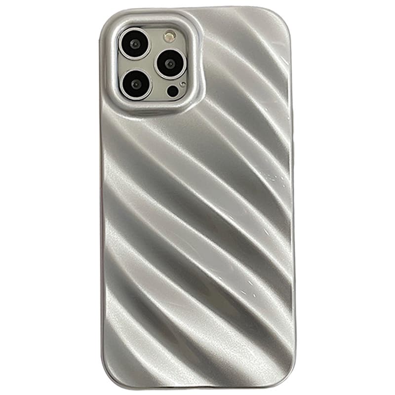 Funda plisada con efecto láser para iPhone