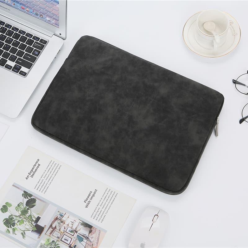 Bolsa para laptop de 14 pulgadas en cuero sintético