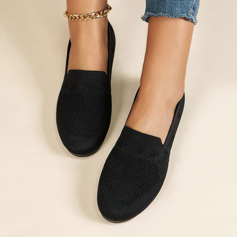 Zapatos casual para mujer talla grande punta redonda