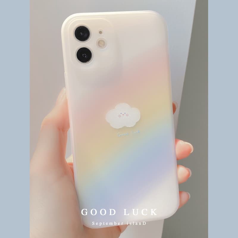 Funda de teléfono mate con motivos arcoíris