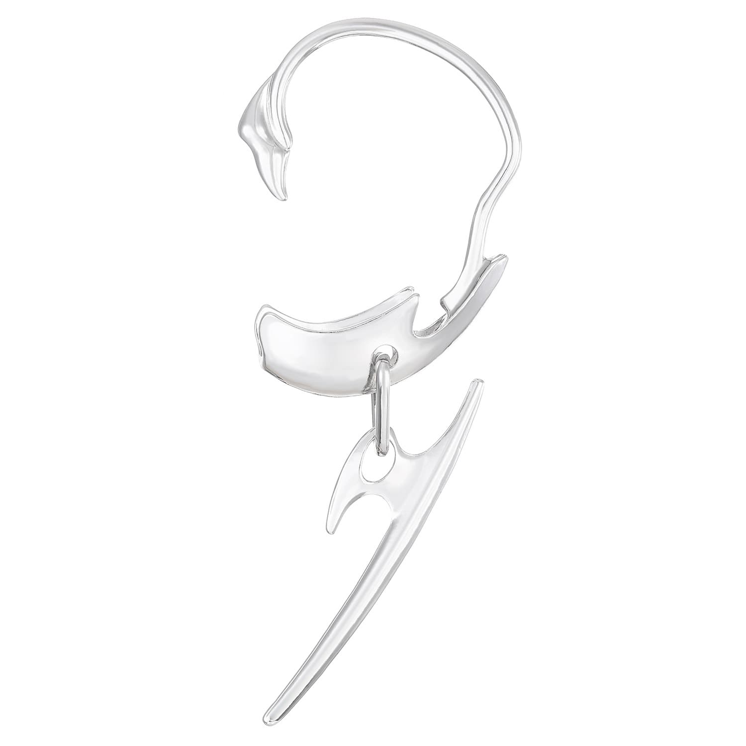 Clip de oreja sin perforación metal unisex