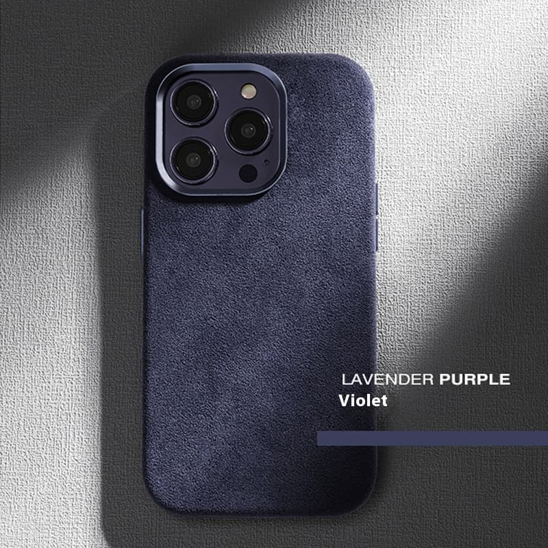 Funda de teléfono de gamuza premium compatible con iPhone