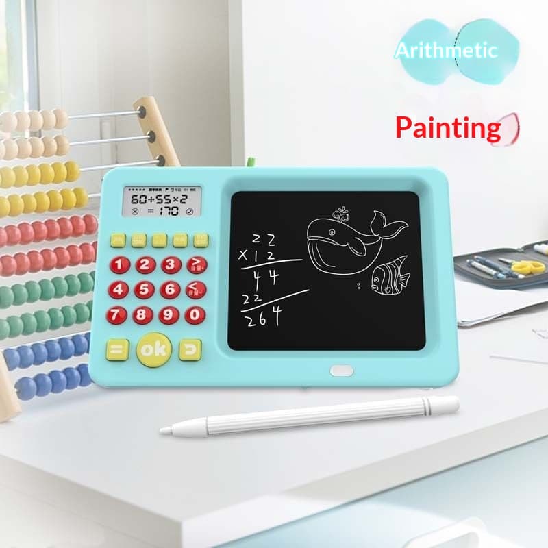Calculadora matemática interactiva con pizarra LCD para niños