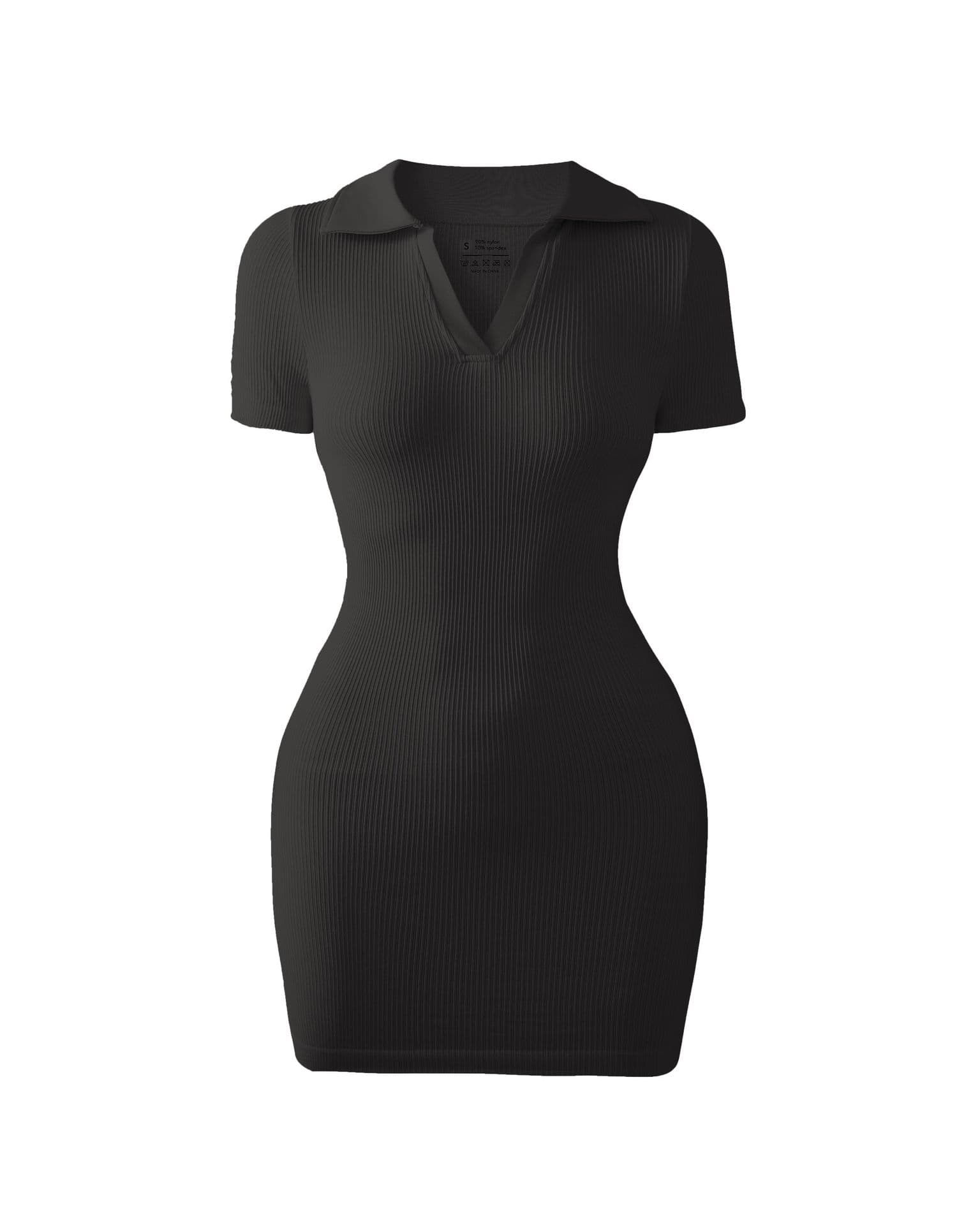 Vestido mini ajustado sin costuras en nylon