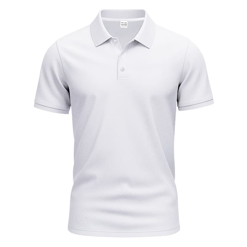 Camiseta caballero de manga corta con cuello, holgada