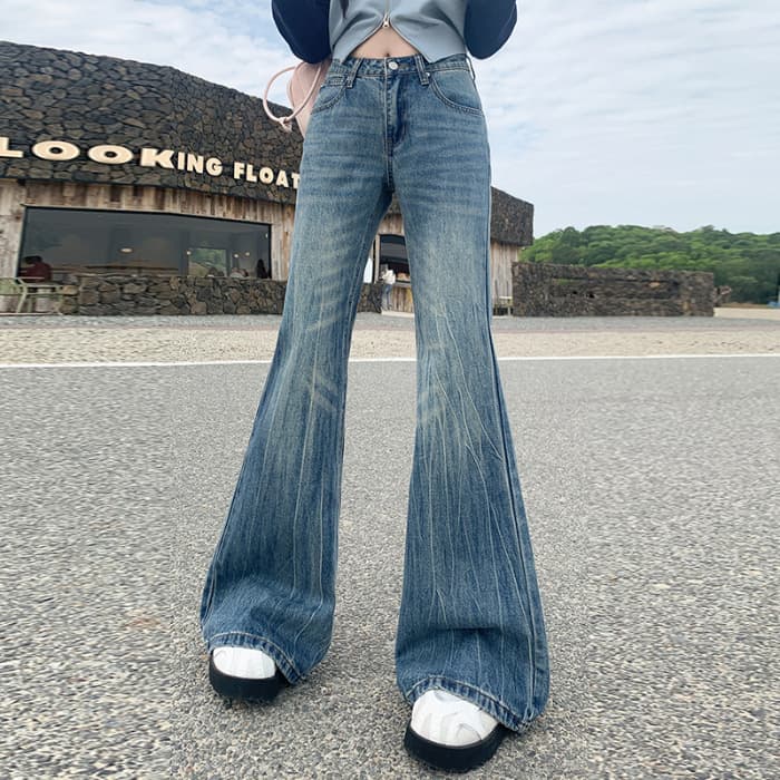Pantalones acampanados retro americano para mujer