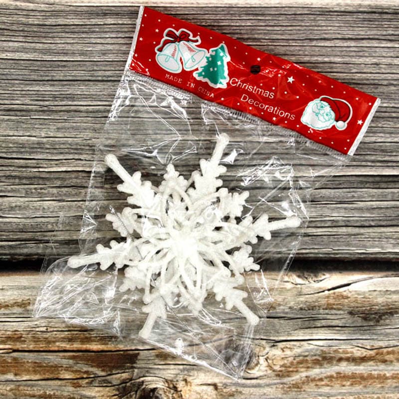 Adornos navideños 3D copo de nieve helado