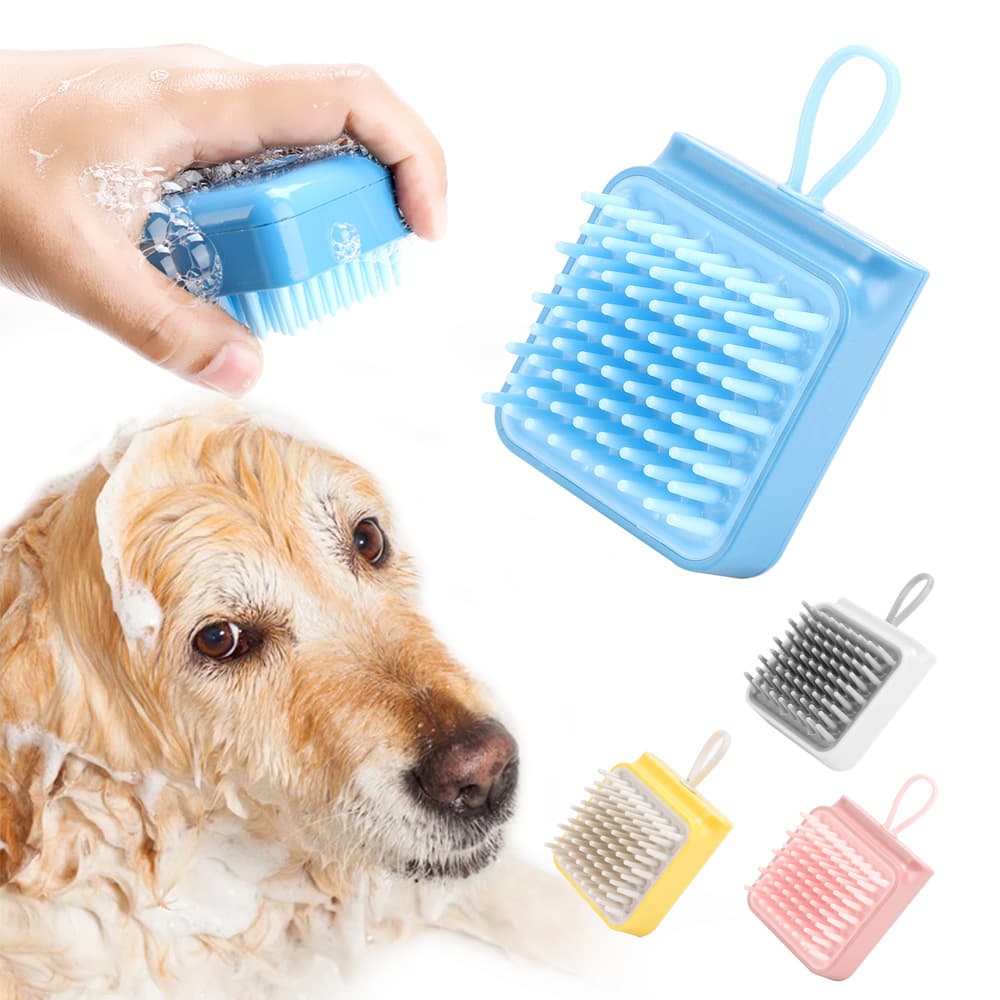Cepillo de baño masajeador para mascotas