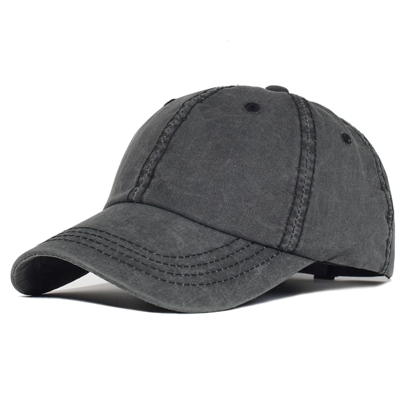 Gorra de béisbol ajustable de algodón vintage con estilo unisex