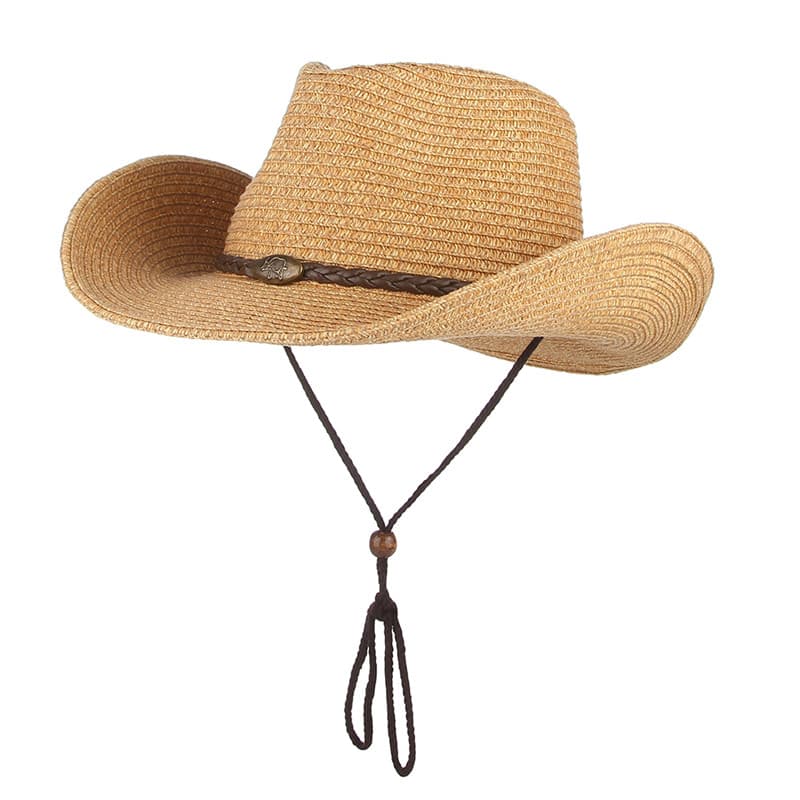 Sombrero de playa plegable con cordón ajustable