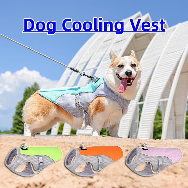 Chaleco refrigerante para perros, resistente al calor y protección UV