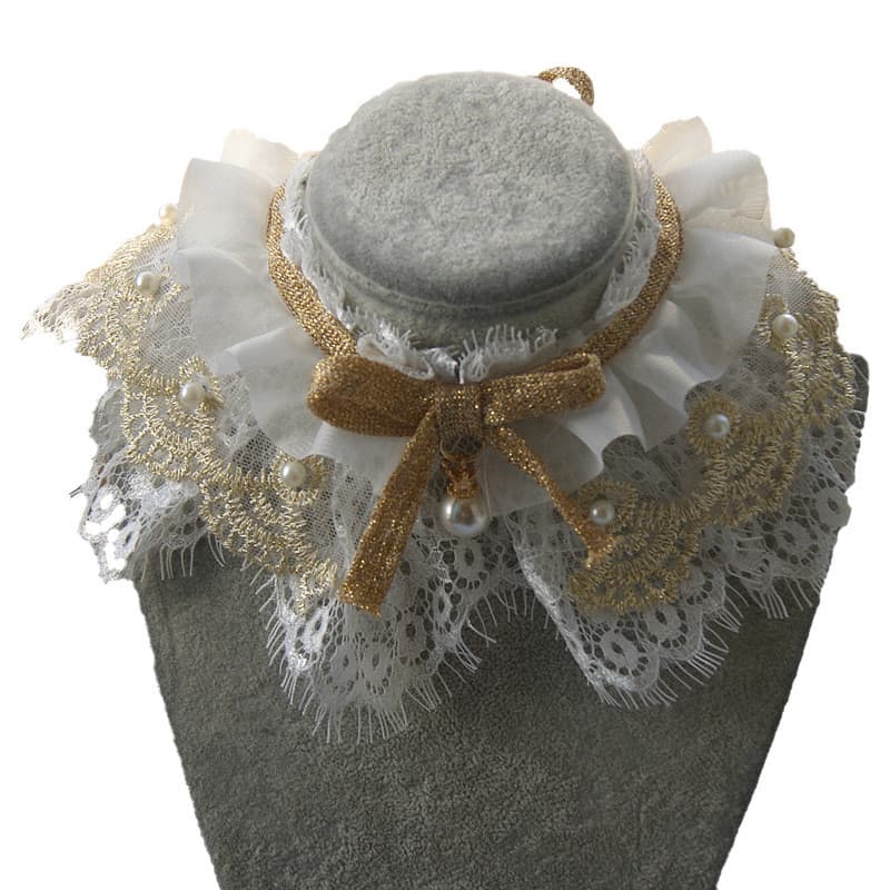 Pañoleta triangular de encaje para gatos y perros