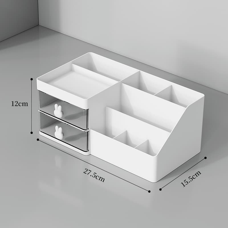 Caja organizadora de plástico para cosméticos