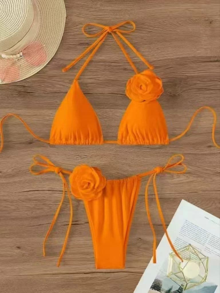 Bikini y traje de baño de dos piezas