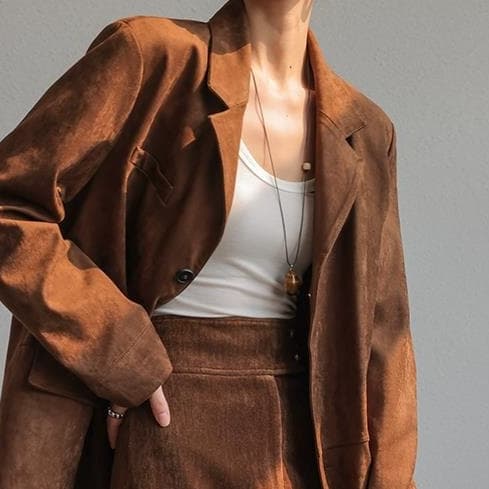 Blazer suelto tipo americana de otoño