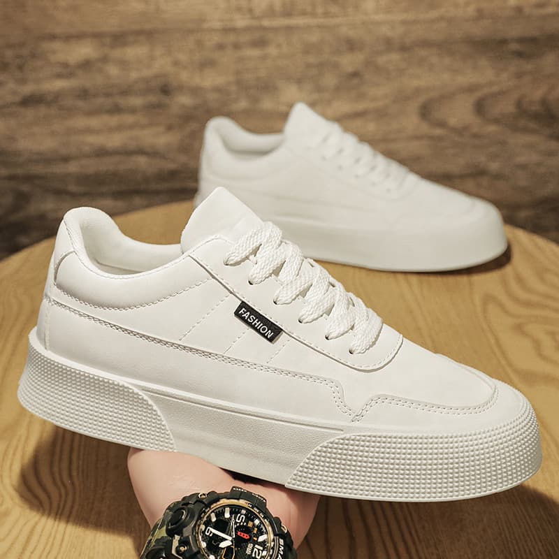 Zapatos deportivos de corte bajo transpirables con cordones para hombre