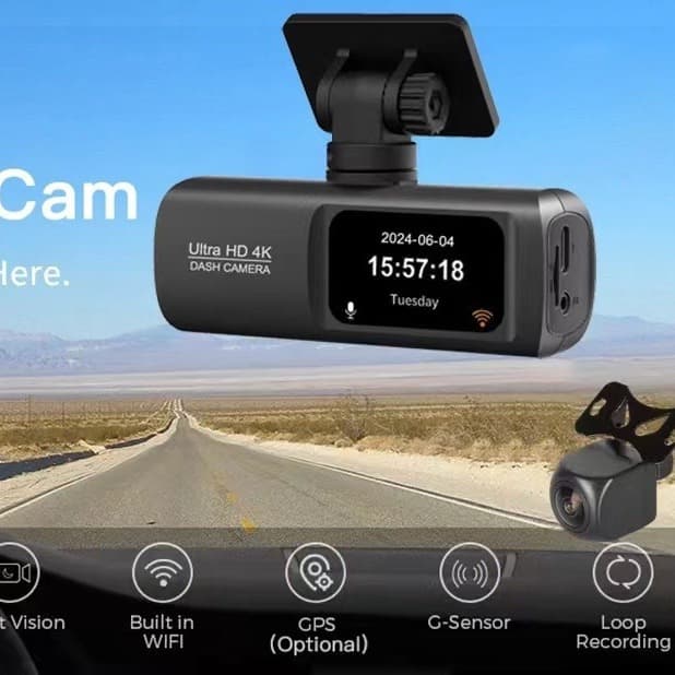 Tacógrafo V22 grabación dual HD con WiFi y GPS