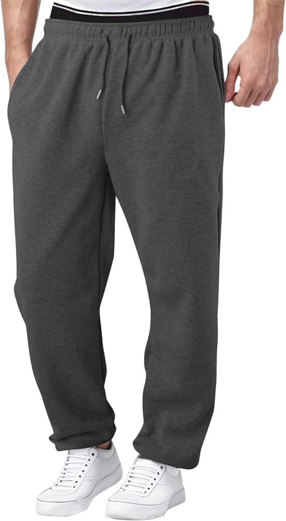 Pantalones deportivos rectos holgados para hombre
