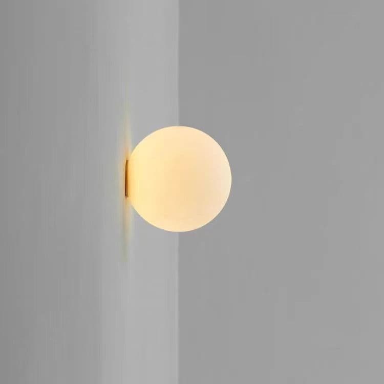 Lámpara de pared en vidrio esmerilado diseño minimalista