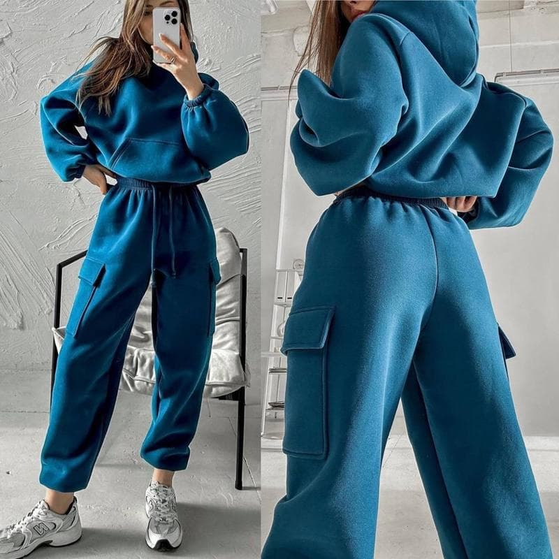 Traje deportivo mujer manga larga color liso