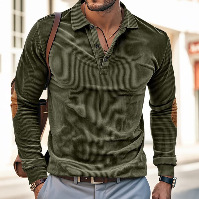 Camiseta larga para hombre primavera-otoño, poliéster