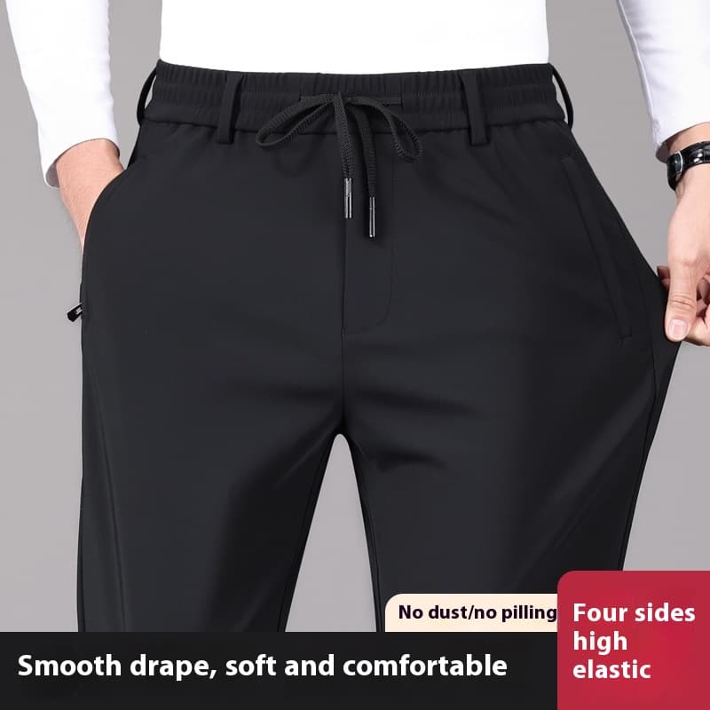 Pantalones de hombre cintura elástica para otoño e invierno