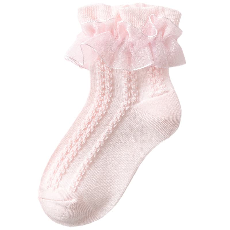 Calcetines suave de algodón para niñas, todas las edades