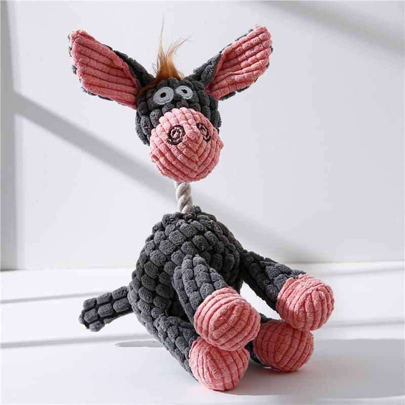 Juguete de peluche para perro forma maíz con sonido