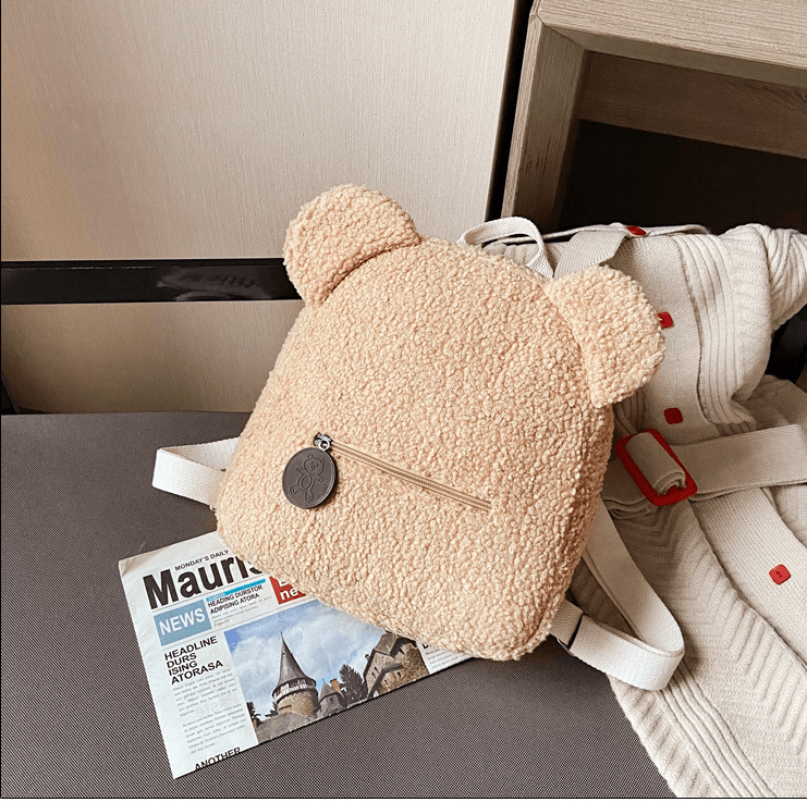 Mochila mujer forma oso peluche hombro pequeña
