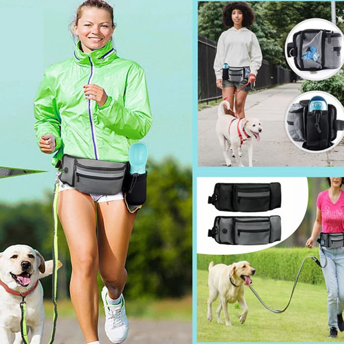 Riñonera multifuncional para pasear mascotas