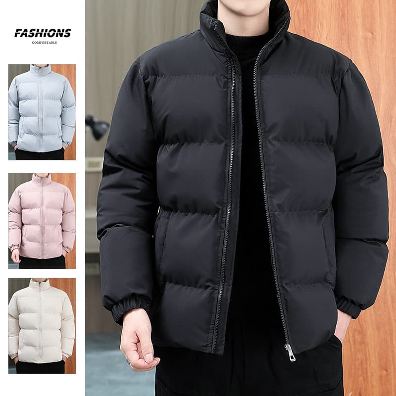 Abrigo de invierno casual con cuello alto