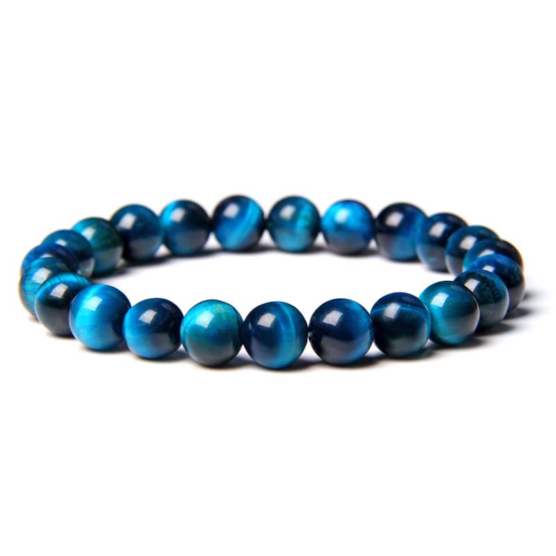 Pulsera ojo de tigre y lapislázuli