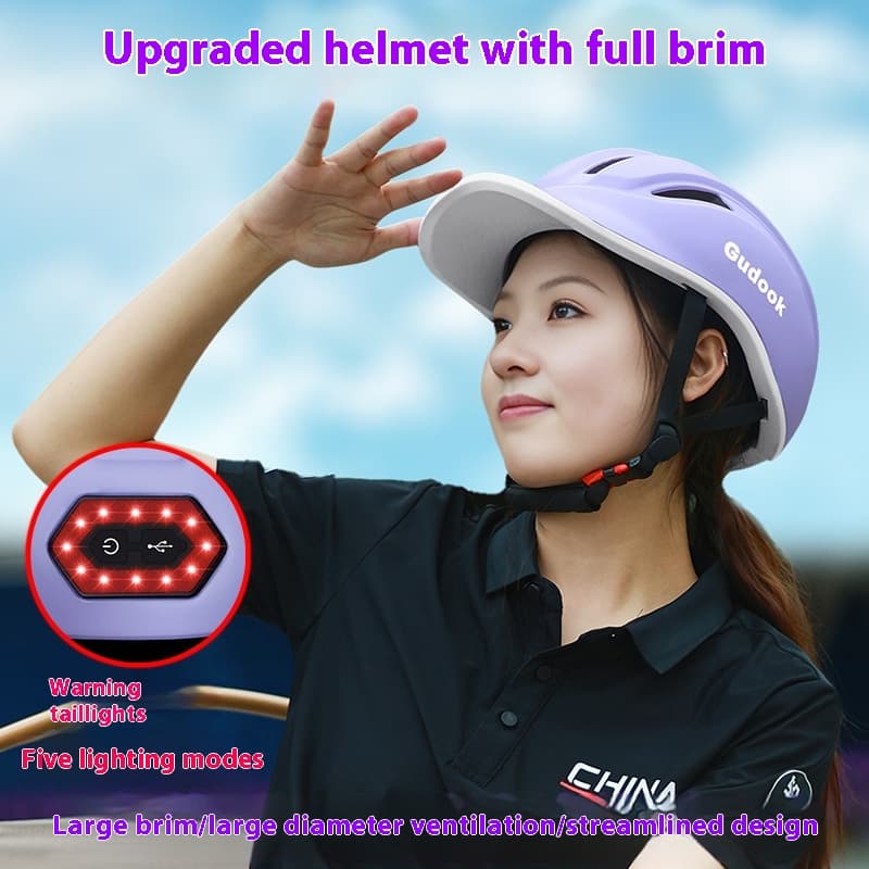 Casco de ciclismo con gorra pico transpirable