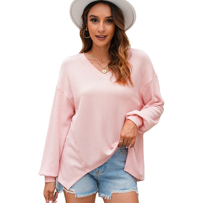 Blusa para mujer casual y versátil de manga larga